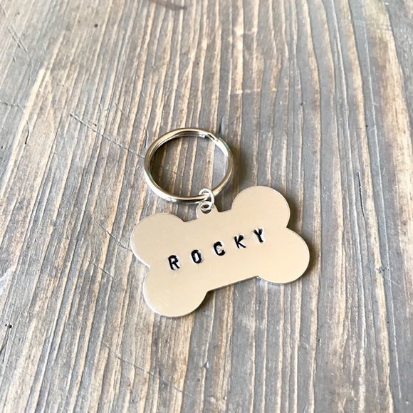 handmade Other - Hand stamped custom silver dog tag handmade Other - Hand stamped custom silver dog tag